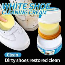 160g Multi-Function Shoe Cleaning Paste With Compartment And Cleaning Sponge, Convenient Storage, Quick Cleaning And Stain Removal For Various Shoes, Effectively Removes Stains From All Types Of Shoes, Waterless Cleaning Paste, Essential Home Helper - General - View 4