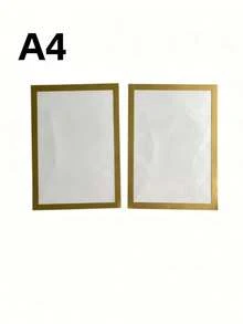 A4 Size Magnetic Photo Frame, A4 Magnetic Self-Adhesive Photo Frame, Self-Adhesive Magnetic Photo Frame, Magnetic Wall-Mounted Photo Frame, Replaceable Wall-Mounted Photo Frame, Magnetic Poster Display Rack; Suitable For Displaying Artwork, Can Be Installed On Refrigerator Surface; Perfect For Displaying Photos, Memos And Artworks; Easy To Use; Can Be Securely Fixed To Various Smooth Surfaces; Great Choice For Birthday/Graduation Gifts. Halloween Decor, Fall Decor, Fall Home Decor, Wedding Decorations, Christmas Home Decor, - Multicolor - View 9