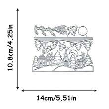 1pc Winter Christmas Scrapbook Template Set, Includes Santa Claus, Reindeer, House, Church, Moon And Star Patterns - Suitable For Cards, Photo Albums And Party Decorations, A Christmas Gift For Card Makers And Scrapbook Enthusiasts - Christmas - View 6
