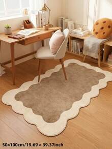 1pc 2026 New Arrival, Double-Layer Wavy Edge Long Bedside Rug, Autumn/Winter Bestseller, Soft Absorbent Skin-Friendly, Suitable For Bedroom Or Living Room Decor, Holiday Gift, Bedroom Rug, Comfortable Home Accessory, Decorative Rug, Bedroom Decor, Small Rug, Rug, Home Decor, Living Room Rug, Living Room Small Rug - Multicolor - View 15