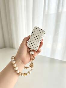 Heart Rope Keychain Set, Car Key Pouch Protective Cover, Universal Car Lock Key Pouch, Remote Control Key Protective Shell, Universal Car Key Pouch Style, Suitable For Nissan, Chevrolet, Fiat, Remote Control Key Protective Cover Key Shell, Coin Purse - Polka Dot - View 11