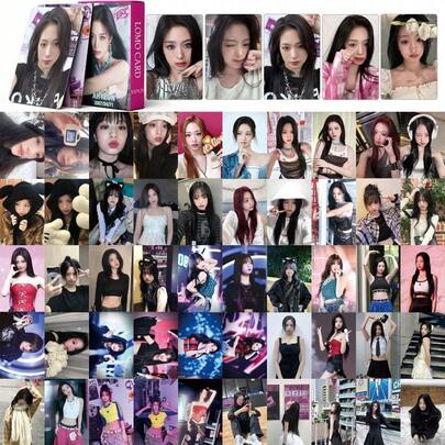 1Set /55 pièces Cartes photo LOMO Zheng Yaxuan AHYEON K-POP, convient pour cadeau d'anniversaire, cadeau de Pâques, cadeau d'Halloween, cadeau de Noël, cadeau de fête