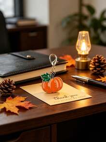 12pcs/Set Halloween Pumpkin Keychains, Holiday Decoration, Suitable For Backpacks, Wallets And Other Items As Gift Charms - Multicolor - View 3