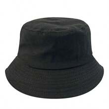 1pc Solid Color All-Match Bucket Hat, Unisex Spring/Summer Sun Protection Hat, Versatile Colorful Student Travel Sun Hat, Customizable, Candy Color All-Match Bucket Hat, Summer Breathable Sun Hat, Student Team Building Hat, Solid Color Flat Top Bucket Hat - Multicolor - View 9