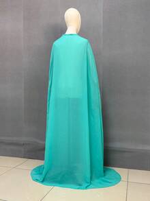 1 buah Jubah Pengantin Panjang Hitam Berbahan Chiffon yang Mengalir, Jubah Kostum Cosplay Anime, Selendang 150cm - MultiWarna - View 26