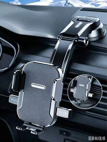 Anti-Shake Suction Cup Car Phone Holder, Bionic Mechanical Lock Dashboard Mount Phone Holder, Easy Installation Universal Car Phone Holder - Multicolor - View 7