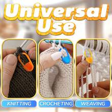 120pcs/Box Crochet Stitch Markers With Storage Box, Suitable For Knitting, Crochet And Sewing Crafts (10 Random Colors) - Multicolor - View 4
