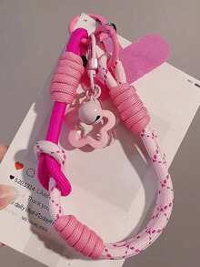 尼龙腕带，适用于手机壳，通用夹式挂绳，编织绳腕带带饰物，适合女性，购物防掉落吊坠配件礼物，适合母亲、家人、朋友、生日、节日手机饰物、手机链 - 彩色 - 查看 29