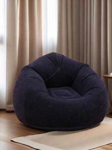 1 Inflatable Lazy Sofa Chair, Foldable, Portable, Soft And Comfortable Bean Bag Sofa, Suitable For Indoor/Outdoor Use. - Multicolor - View 4