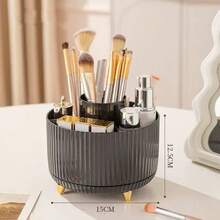 360° Rotating Desktop Organizer, Large Capacity Multi-Compartment Pen Holder And Office Supplies Storage Box, Suitable For Pencils, Makeup Brushes And Jewelry, Back To School Supplies, Home Essentials, School And Office Desktop Accessories - Multicolor - View 16