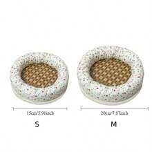 1 Set Hamster Summer Cooling Mat, Perfect Hideout Or Ice Nest, Suitable For Hamsters And Guinea Pigs, Breathable Heat-Resistant Comfortable Durable, Cage Accessory, Essential For Hot Weather, Suitable For Small Pet Home - A - View 7