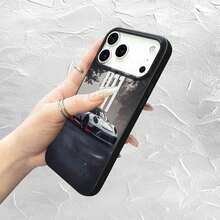 1pc 911 GT3 Sports Car Racing Pattern Matte Texture Phone Case Protective Cover Realistic Lily Print Clear Case Compatible Bling Phone Case Fully Surrounded Personalized Cool Fashion Soft Protective Cover Compatible With Iphone 16/11PRO/7/16PROMAX/15/12/15PRO/14/13/12/11/XR/7Plus/8Plus/Pro/Max/X - Black - View 2