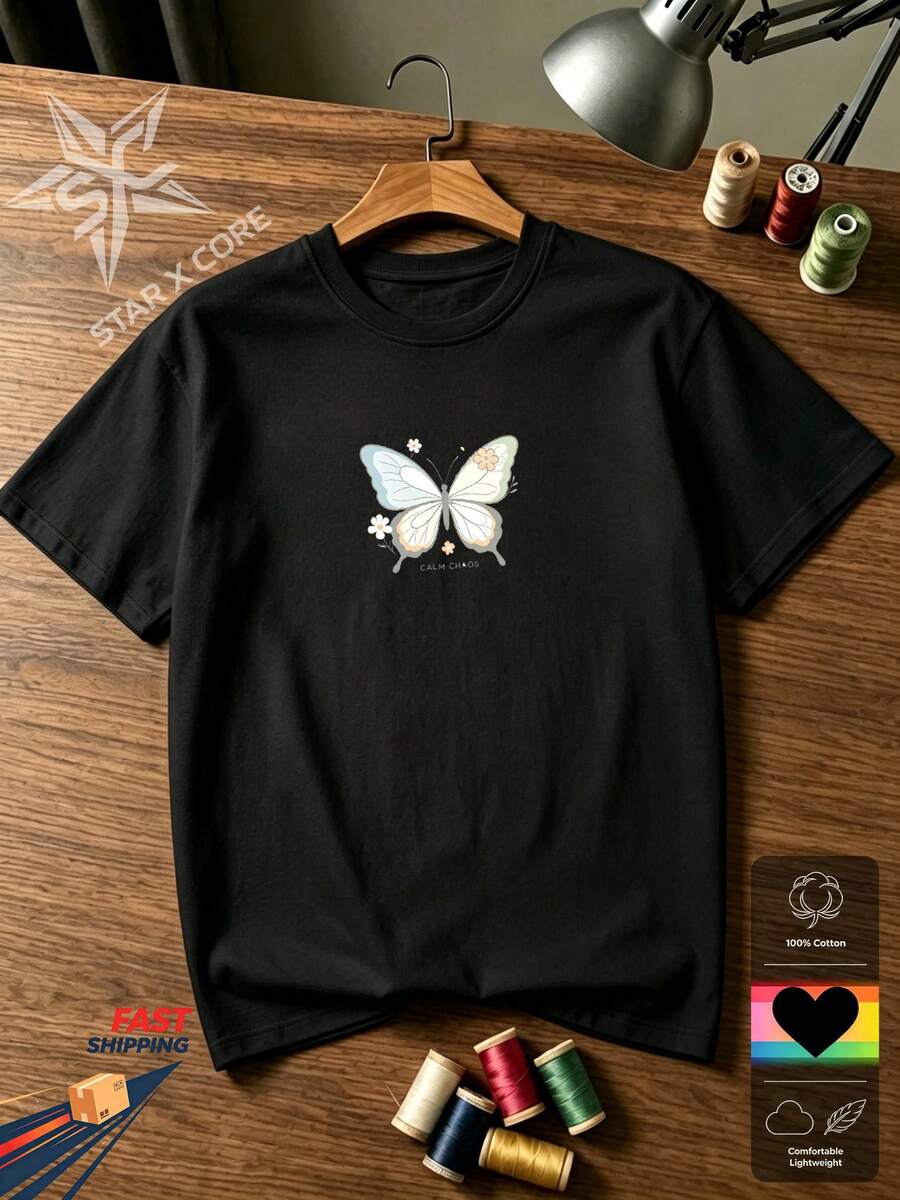 Women T-Shirts - 黑色 - 查看 1