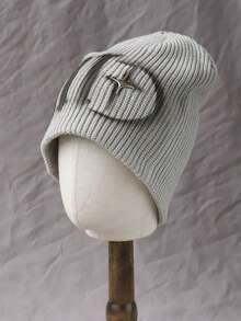 1pc Women's Fashion Y2K Jacquard Knit Hat, Warm And Suitable For Autumn/Winter Casual Wear, Gift For Friends - A - View 6