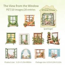 JotBox Warm Home Cozy Style Realistic Embroidery PET Die-Cut Stickers, Light Vintage Planner Collage Creative Material Stickers - Cozy Home - View 14