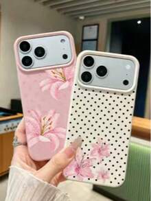 3 buah Casing Ponsel Motif Bunga Lili dan Leci yang Modis, Kompatibel dengan iPhone 16/17/16pro/16plus/16promax, Hadiah Ulang Tahun dan Hari Jadi - MultiWarna - View 3