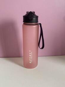 1件 750ml 一鍵彈蓋運動水壺,耐用磨砂便攜水杯,防漏水瓶,適合騎行、登山、學生、通勤 - 彩色 - 查看 13