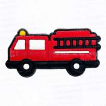 Firefighter Fire Shoe Charm, Garden Clog Hole Shoe Decoration - Multicolor - View 9