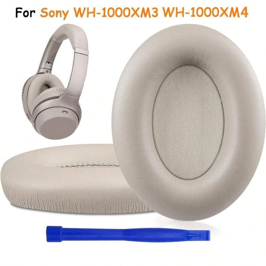 Replacement Earpads , Protein Leather Cushion Pad Repair Parts For S*Ny WH-1000XM3 WH-1000XM4 Over-Ear Headphones - View 1