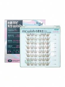 48 Clusters False Eyelashes - White Water - Wishing Star Series - Natural Realistic Mother-Born Look Curly MR.WISH False Eyelashes (Glue Not Included) - B - View 8