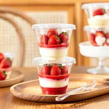 50/40/30/20/10pcs Reusable Ice Cream Cups Chocolate Milk Cups Dessert Cups For Pudding, Dinner Dessert, Home Kitchen, Office, Wedding, Party, Birthday, Picnic, Dessert Table, Baking, Graduation Gift, Kitchen Gadget, Candy, Coffee Beans, Fruit, Gift, Kitchen Baking Essential - Transparent - View 8