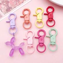 8-220pcs Colorful Coated Spring Split Rings, Metal Keychain Accessories, Suitable For DIY Pendants - Multicolor - View 8