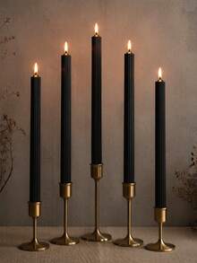 Halloween Black Long Stem Scented Candle Set, Smokeless Soy Wax Candles, Halloween Decor Candles, Gift Box Scented Candle Set, Halloween Home Decor Candles, Christmas Home Decor Candles, Can Be Paired With Gift Decor Candles, Gift For Women, Gift For Best Friend - Gear Rod - View 2