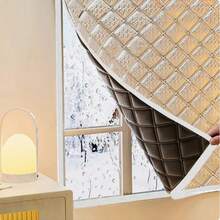 1pc Thermal Insulated Curtain, Warm & Cold-Proof, Blackout, Waterproof, Sun-Shading, Sound-Insulating, Double-Layer Thickened Winter Curtain - Thermal Curtains - View 2