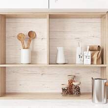 1 Roll Classic Beige Wood Grain Wallpaper - Peel And Stick - Self-Adhesive Removable PVC Wallpaper - Suitable For Kitchen, Bathroom, Bedroom, Living Room, Countertop Decoration - Furniture Renovation And Color Change - Home Decor - White Maple - View 5