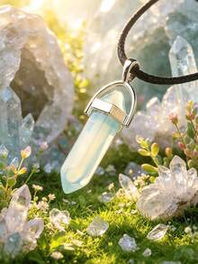 Random 1/10/15/20/30/50/100pcs Vibrant Chakra Crystal Pendants With Durable Leather Chain + Multi-Color Gemstone Set With Hexagonal Quartz, Energy Balance, Ideal Gift Choice - Multicolor - View 32