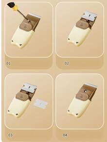 1pc Portable Cleaning Scraper, Multifunctional Kitchen Cleaning Tool For Removing Stains And Adhesives, Convenient Cleaning Knife, Cleaning Accessory. - Multicolor - View 4