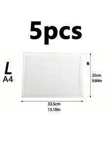5pcs/1pc Mesh Storage Bags (L/M/S) Sorting & Organizing Mesh Bag Large Capacity Handmade Small Items Set Transparent Mesh File Folder Bag Mesh Zipper File Folder Bag A4 A5 A6 Pencil Bag Receipt Office File Makeup Bag Storage Bag,Boho Vibes - Multicolor - View 14