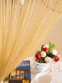 1pc Spiral Twisted Rope Design Decorative Door Curtain Room Divider Curtain For Living Room Bedroom Kitchen - 1PC - View 9