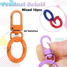 Handmade DIY Spring Clasp, Suitable For Jewelry Making And Bags, Colorful Candy Spring Clasp, Keychain Ring, Doll Clothes Clasp, Bag Fastener - Multicolor - View 7