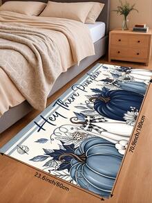 1/2 piezas Alfombra de tierra de diatomeas con patrón de calabaza y floral de Acción de Gracias, estilo vintage, súper absorbente, antideslizante, perfecta para baño, cocina y comedor, secado rápido, lavable a máquina, regalo perfecto para decoración del hogar y alfombra de baño - Multicolor - Ver 18