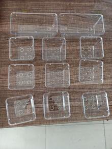 50/25/18/11/5/1件透明收納盒套裝，化妝品收納盒，多尺寸，適用於化妝品、小工具、梳妝台、廚房、辦公室、臥室、浴室，節日禮物，返校必備 - 無色 - 查看 6