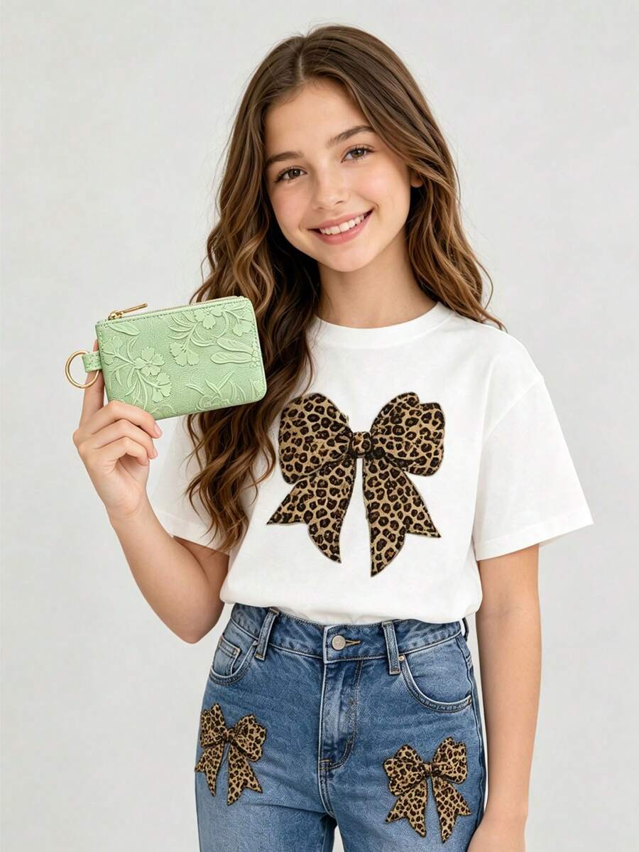 XD New Printed PU Leather Short Kids Wallet, High-End Design, Portable And Lightweight, Fashionable And Versatile, Suitable For Home And Outdoor Daily Use - Multicolor - View 1