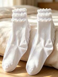 1/3/5/10/20 Pairs Women's Socks, Moisture-Wicking, Breathable, Versatile, Outdoor Wear, Sports, Comfortable, - Multicolor - View 1