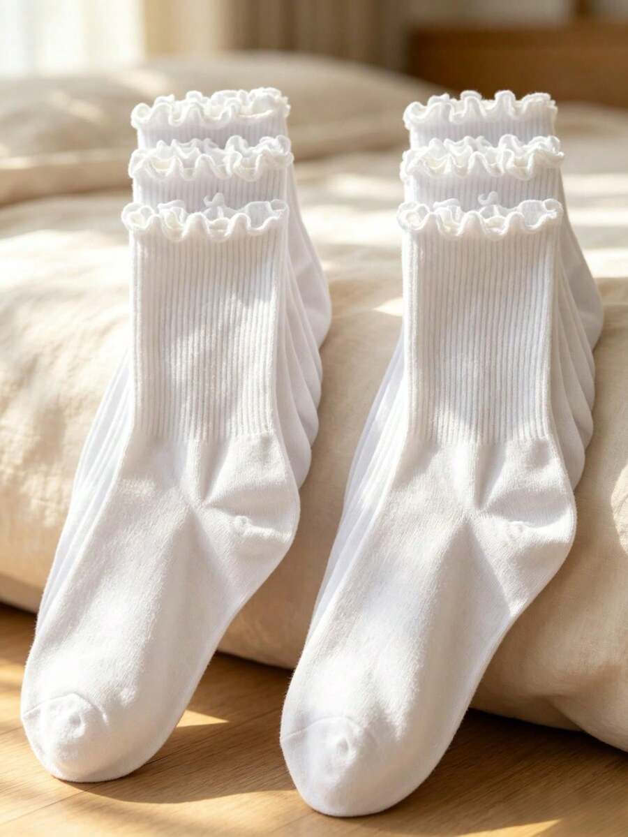 1/3/5/10/20 Pairs Women's Socks, Moisture-Wicking, Breathable, Versatile, Outdoor Wear, Sports, Comfortable, - Multicolor - View 1
