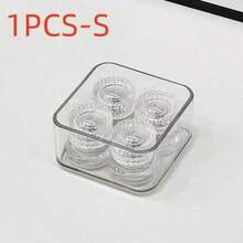 Back To School Multi-Size 1/3/4/6/7/8/10/11 Pack Modular Clear Plastic Drawer Organizer Set Adult Only, Divided Desktop Storage Box, Transparent Cosmetic Jewelry Container - Clear - View 9