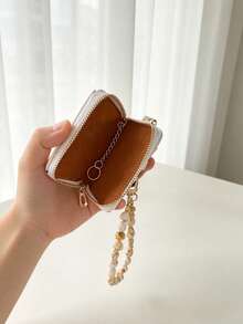 Heart Rope Keychain Set, Car Key Pouch Protective Cover, Universal Car Lock Key Pouch, Remote Control Key Protective Shell, Universal Car Key Pouch Style, Suitable For Nissan, Chevrolet, Fiat, Remote Control Key Protective Cover Key Shell, Coin Purse - Polka Dot - View 7