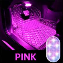 LED Touch Light, Wireless Mini Car Interior Light, Roof/Roof Reading Light, Door Sill Light, Storage Box Light, USB Rechargeable - Multicolor - View 12