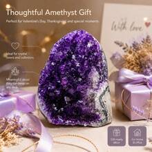 Natural Purple Crystal Clusters Are Suitable For Home Decoration In Daily Life, Offices, And Study Rooms.They Are Also A Great Gift For Friends And Family On Halloween, Valentine's Day, And Mother's Day.Style - 1500-1800g - View 9