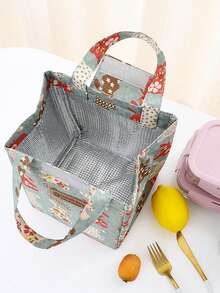 Isolierte, wasserdichte, auslaufsichere, leicht zu reinigende tragbare Lunchbox mit Kühlpack, geeignet für Frühstück, Picknick, Abendessen, Camping, Reisen, Party, Date, Strand, Schule, Zuhause, Küche, Büro, Geschenk - Verschiedenfarbig - Übersicht 7