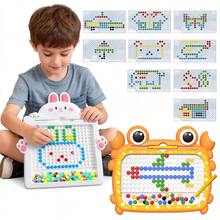Children's Animal Magnetic Drawing Board, Magnetic Painting Board, Concentration Training Educational Toy, Suitable For Puzzle Education, Creative DIY, Back To School Essential Gift For Boys And Girls - Multicolor - View 4