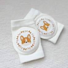 A-Class Pure Cotton Baby Crawling Knee Pads, 3D Embroidered Rabbit Non-Slip Leg Protectors, High Elasticity Breathable Anti-Collision Crawling Pads - 0-3 Years Old - View 22
