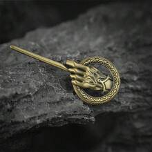 Monogram Warner Bros 1件《權力遊戲》官方授權「國王之手」琺瑯胸針 金屬胸飾 背包夾克裝飾 收藏品 生日節日聖誕禮物 - 銅色 - 查看 5