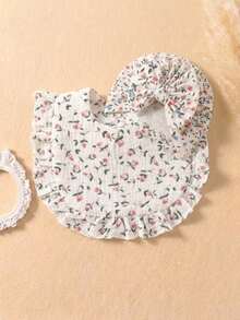 6pcs Summer Candy Color Bowknot Decorated Baby Headband Hat + Soft Skin-Friendly Baby Bib Drool Cloth Set, Suitable For Daily Use In All Seasons - Multicolor - View 7