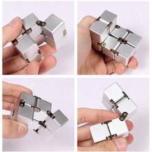 Cubo Infinito de Plástico con Apariencia de Aleación Cubo Fidget Infinito - Multicolor - Ver 2