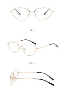 1 Pair Vintage Exquisite Y2K Style Cat Eye Women's Computer Glasses, Equipped With Resin Lenses, Anti-Fatigue Function, Metal Frame, Suitable For Decorative Daily Wear - Multicolor - View 3
